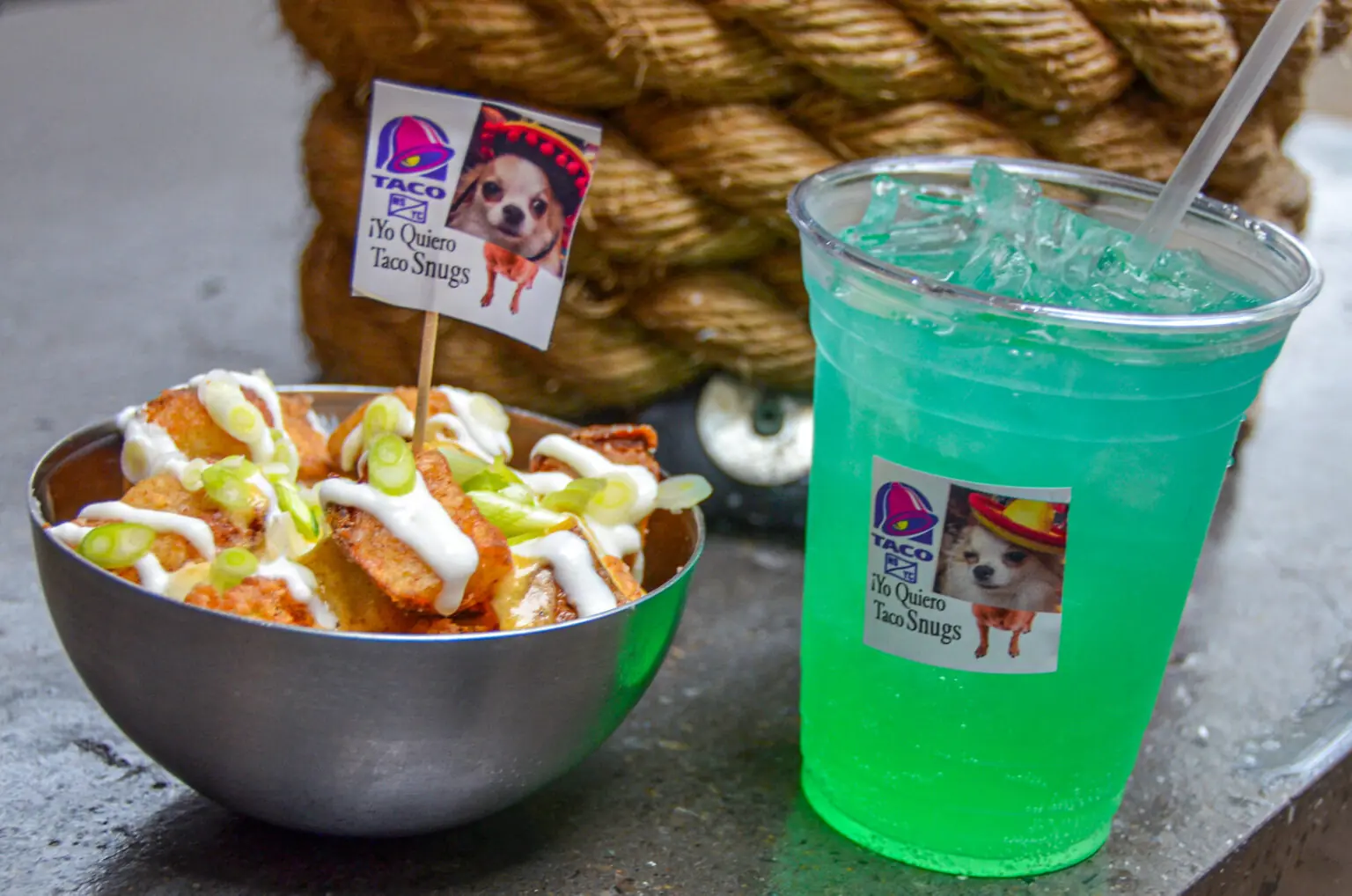 Baja Blasted cocktail with Taco Snugs tots