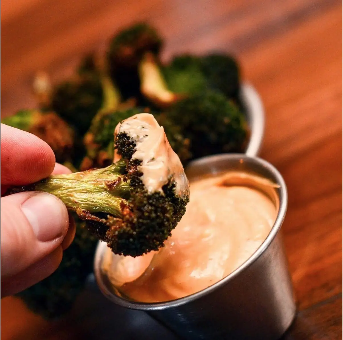 Fried Broccoli with house dipping sauce