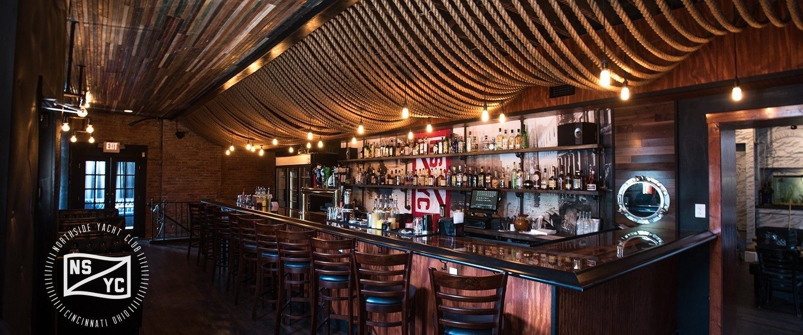 The bar at Northside Yacht Club