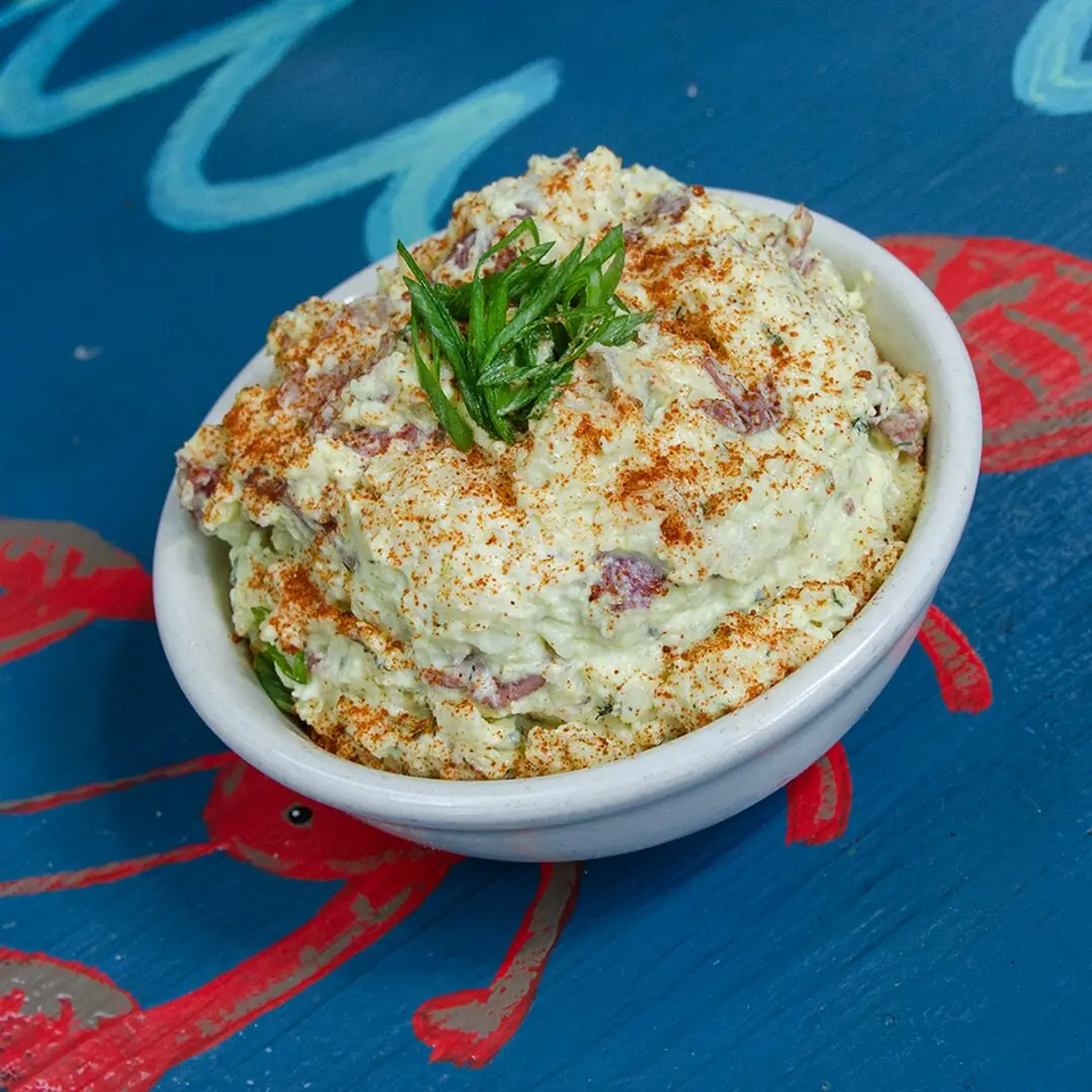 Mawmaw June's Potato Salad with paprika and scallions